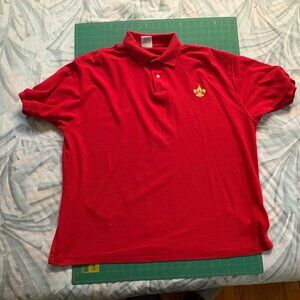 Boy Scout Red Polo Shirt